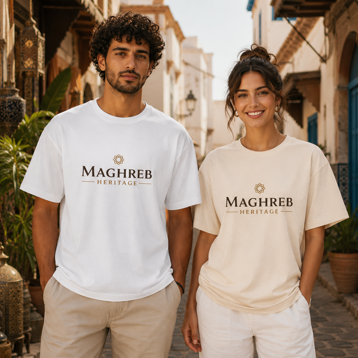 T-shirt LUXE coupe large 100% coton - Constantine Algérie
