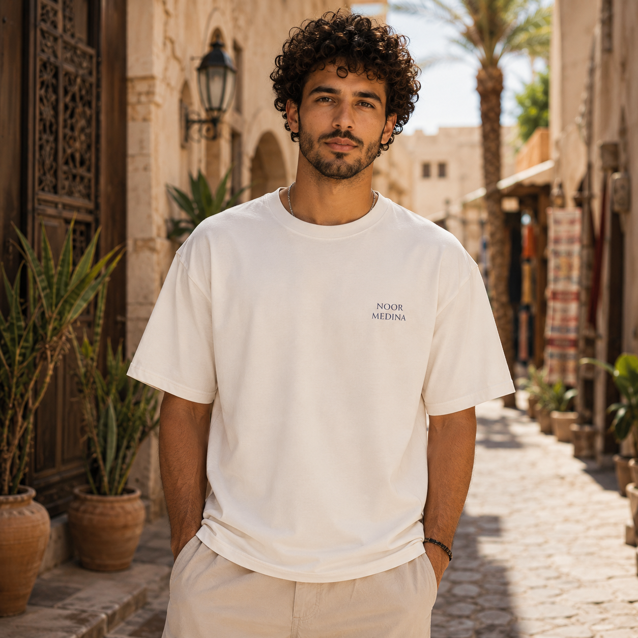 T-shirt Luxe coupe Large 100% coton - Oasis Medina