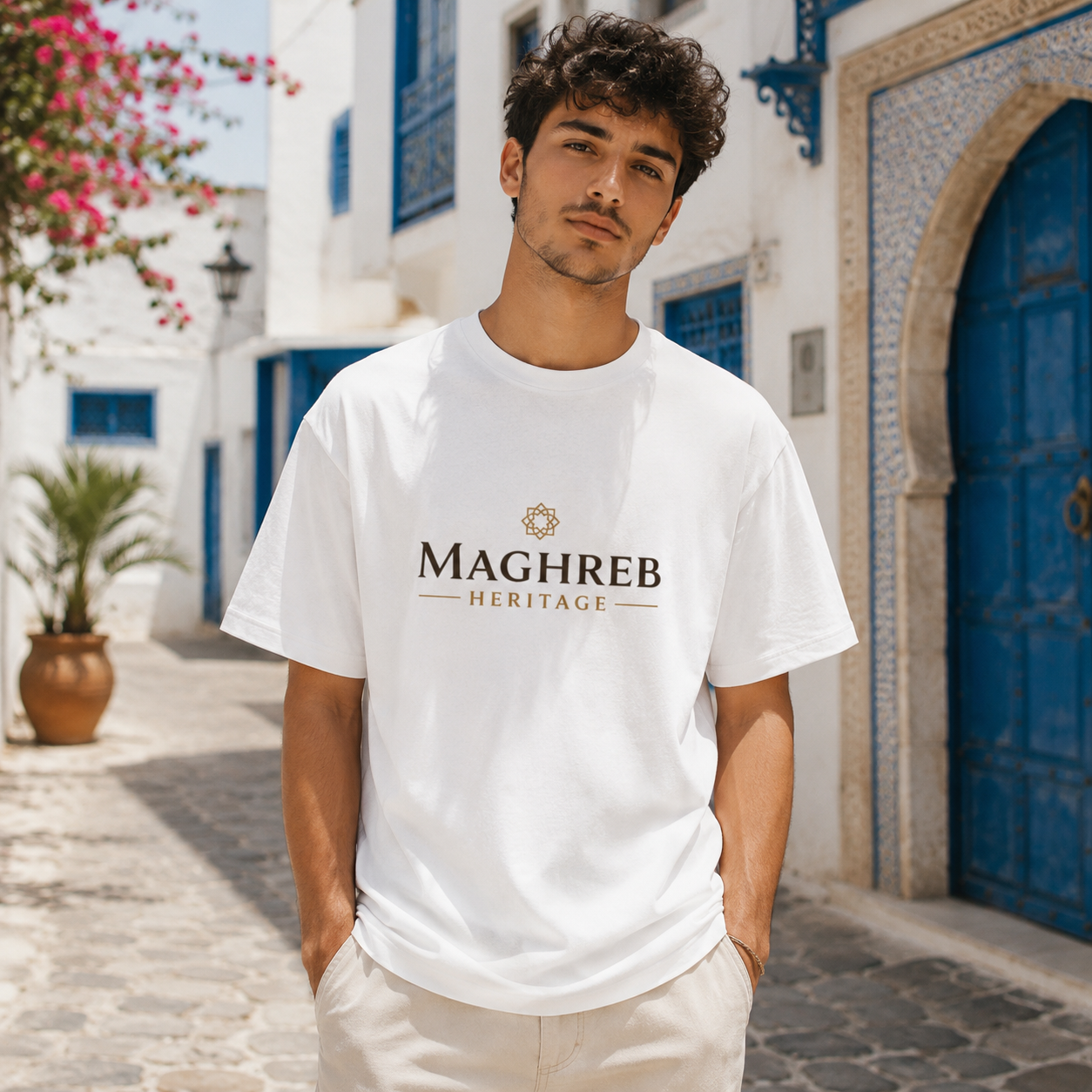 T-shirt LUXE coupe large 100% coton - Bourguiba