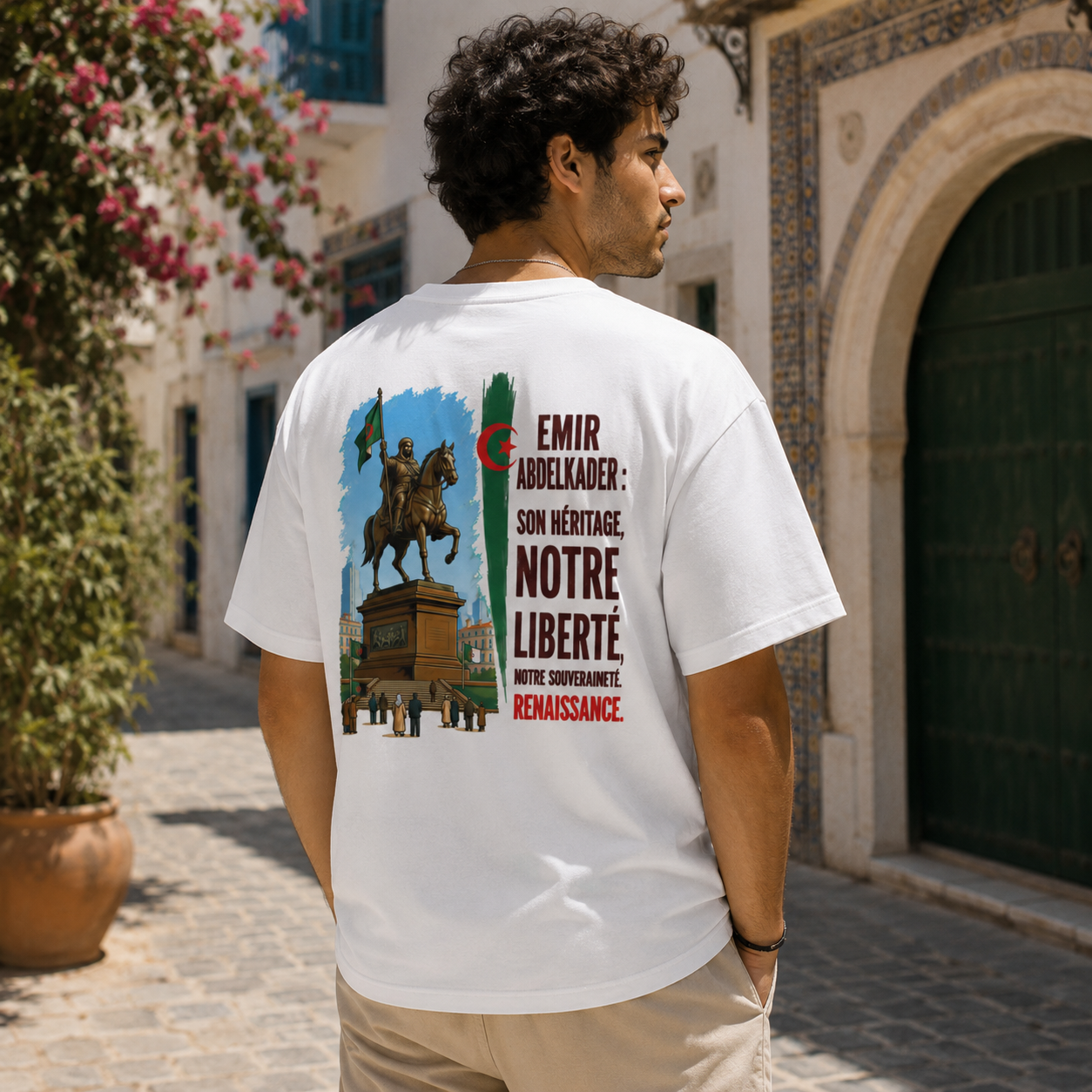 T-shirt LUXE coupe large 100% coton - Emir Abdelkader