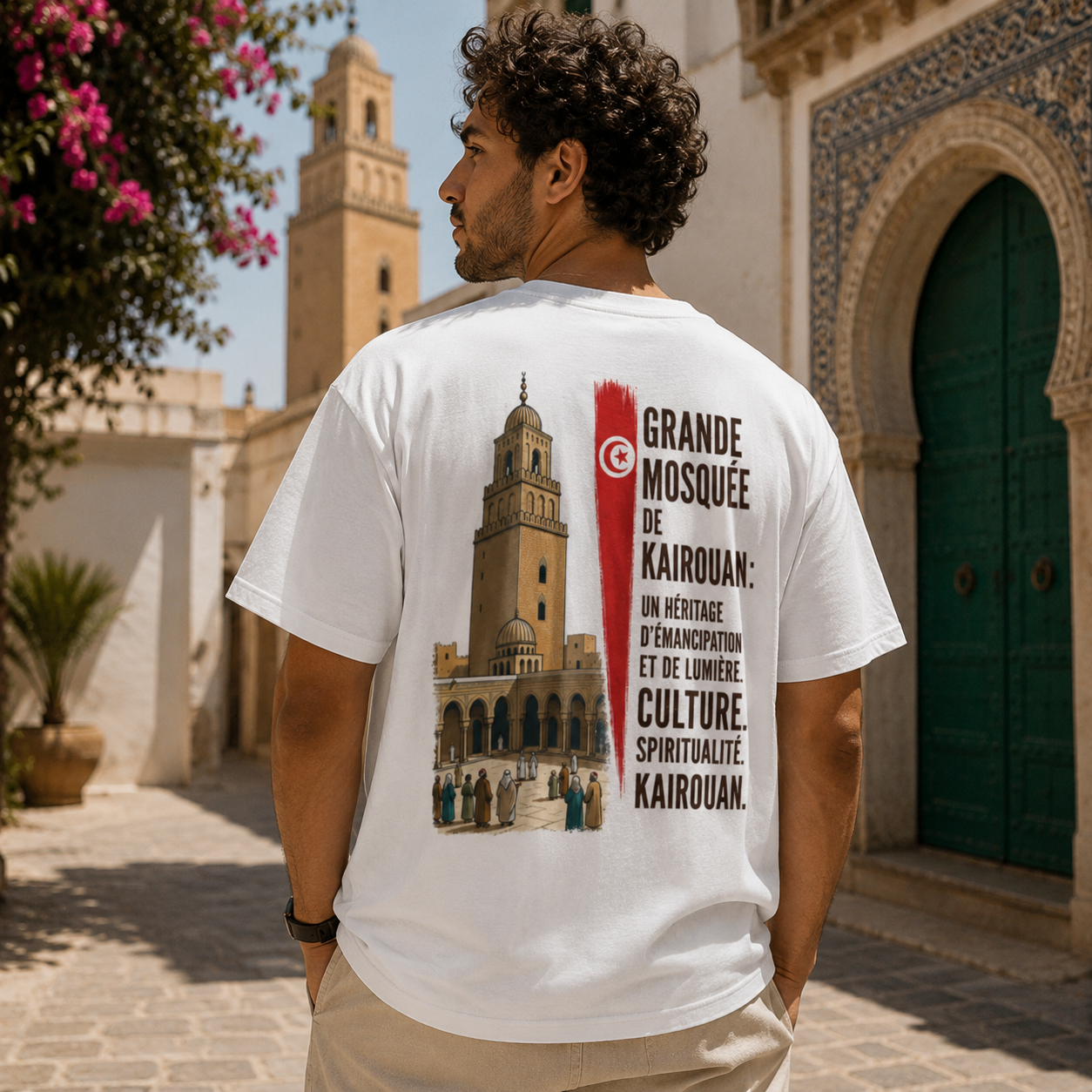 T-shirt LUXE coupe large 100% coton - Kairouan