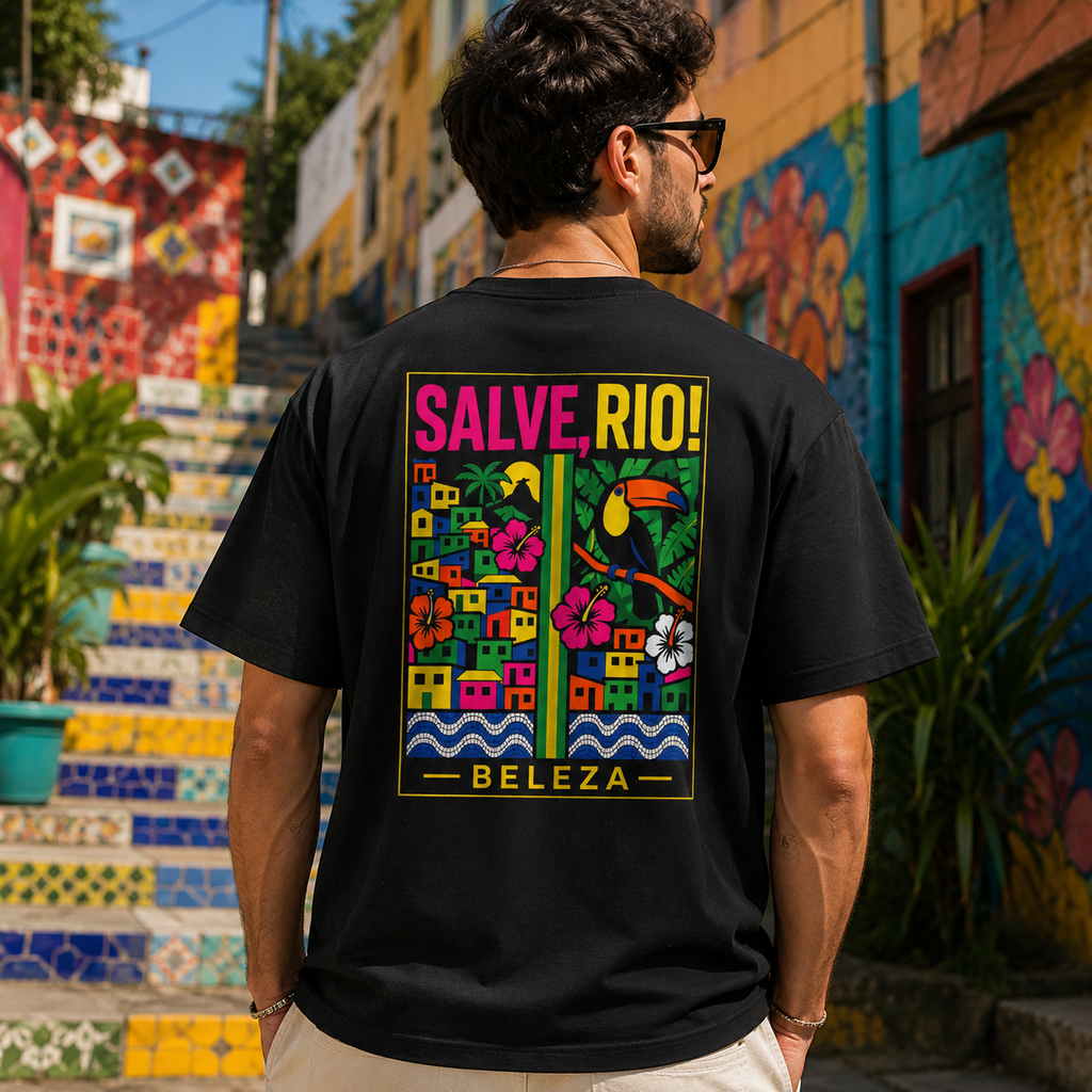 T-shirt LUXE coupe large 100% coton - Salve Rio