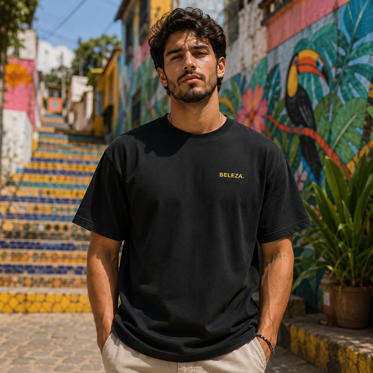 T-shirt LUXE coupe large 100% coton - Salve Rio