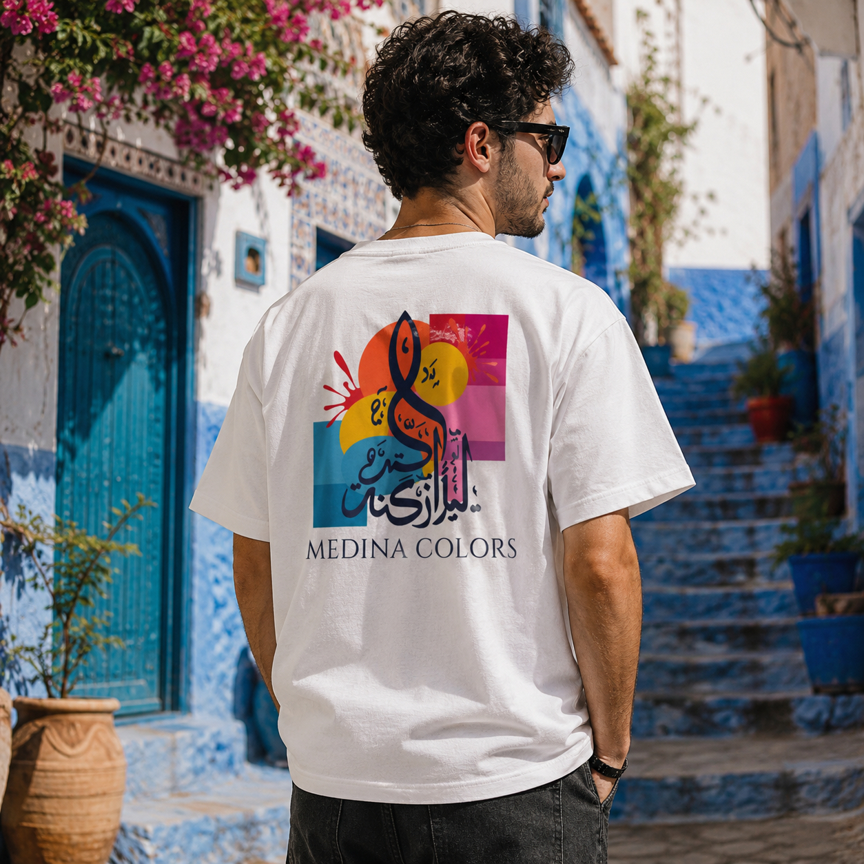 T-shirt LUXE coupe large 100% coton - Medina Colors