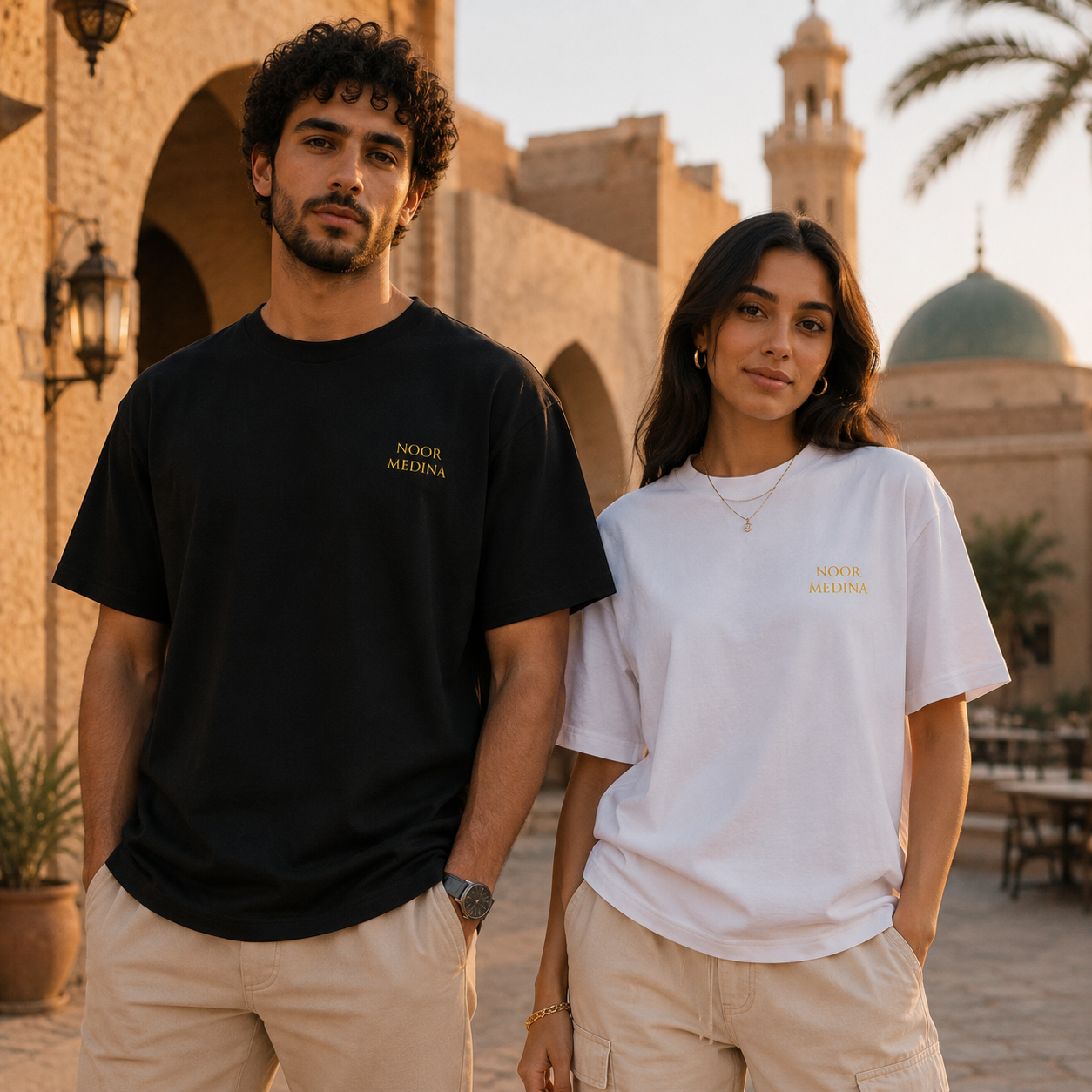 T-shirt LUXE coupe large 100% coton - Flame Medina