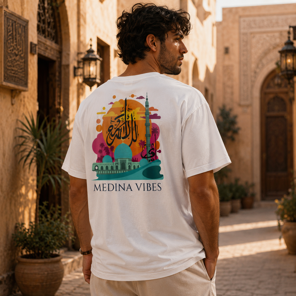 T-shirt LUXE coupe large 100% coton - Medina Vibes
