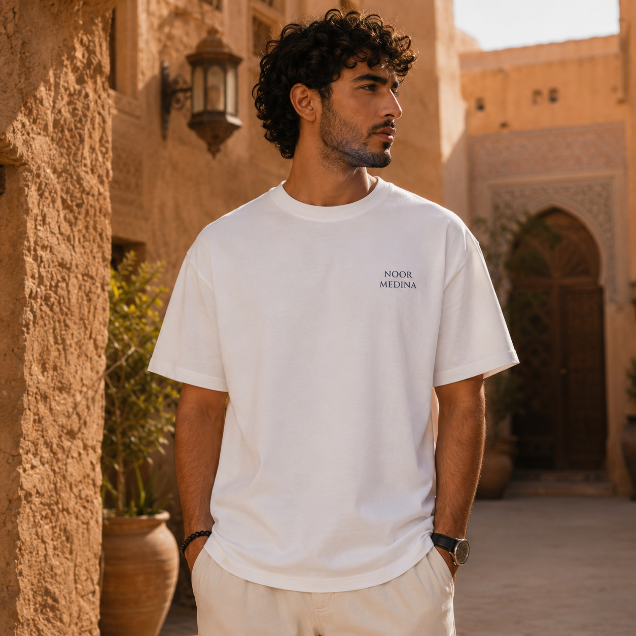 T-shirt LUXE coupe large 100% coton - Medina Vibes