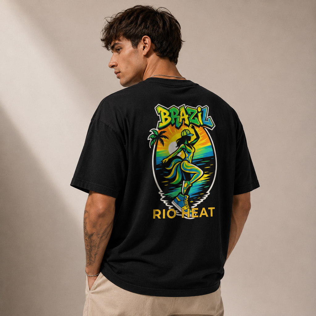 T-shirt LUXE coupe large 100% coton - Rio Heat