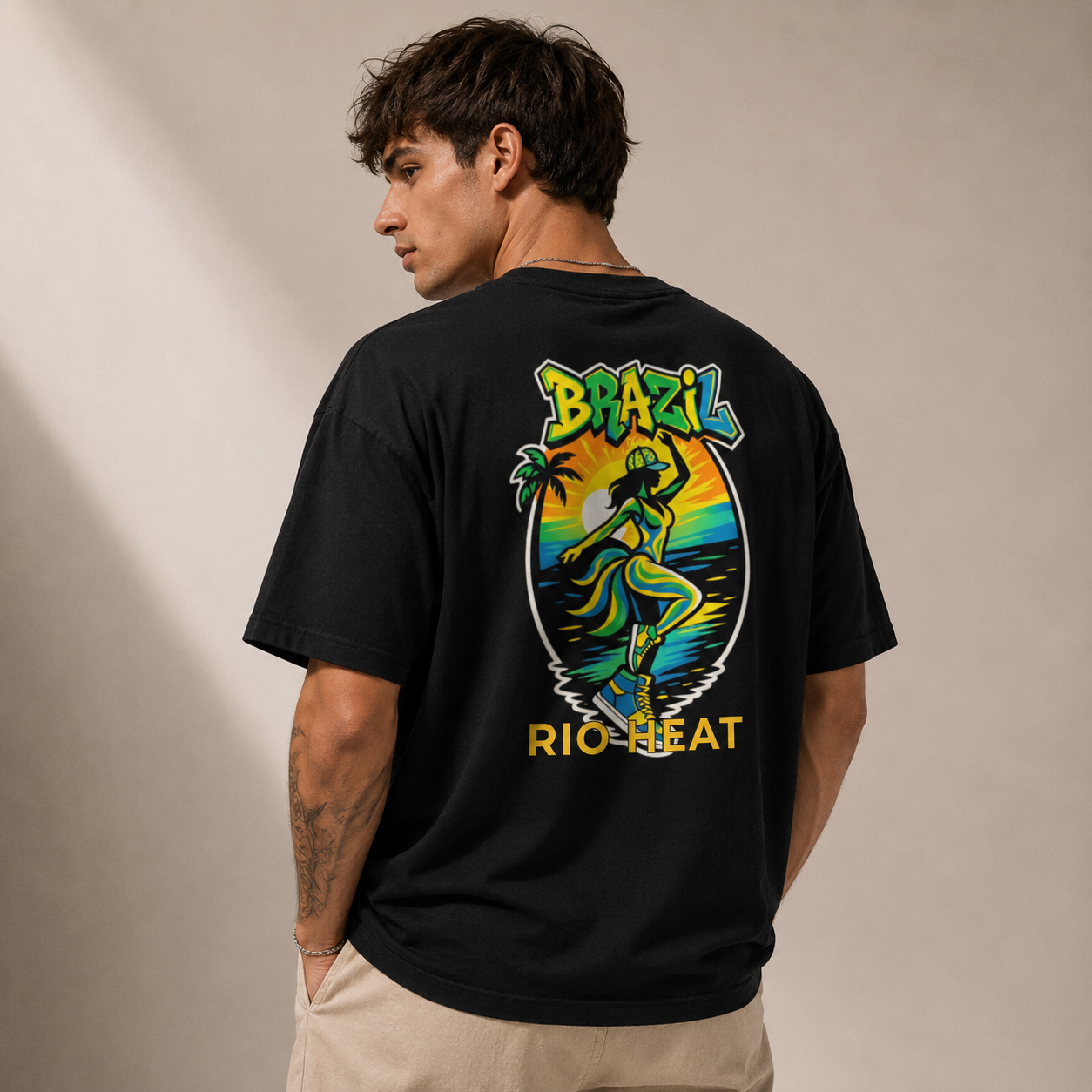 T-shirt LUXE coupe large 100% coton - Rio Heat