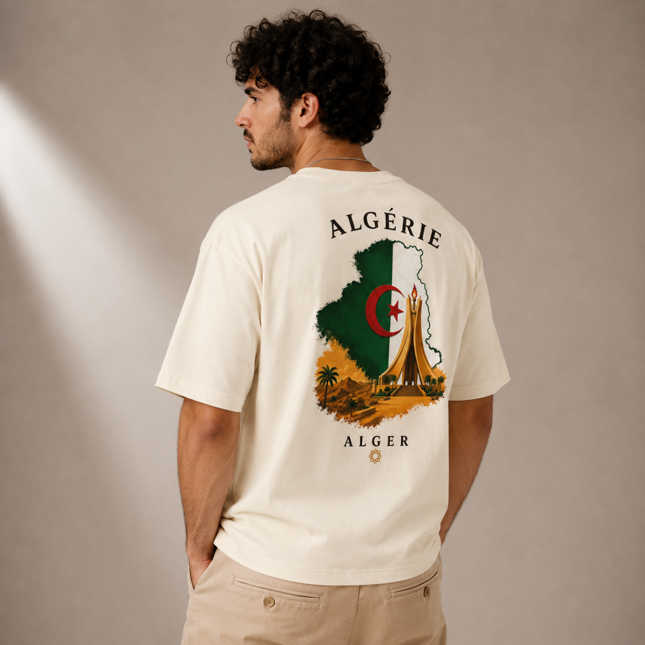 T-shirt LUXE coupe large 100% coton - Alger