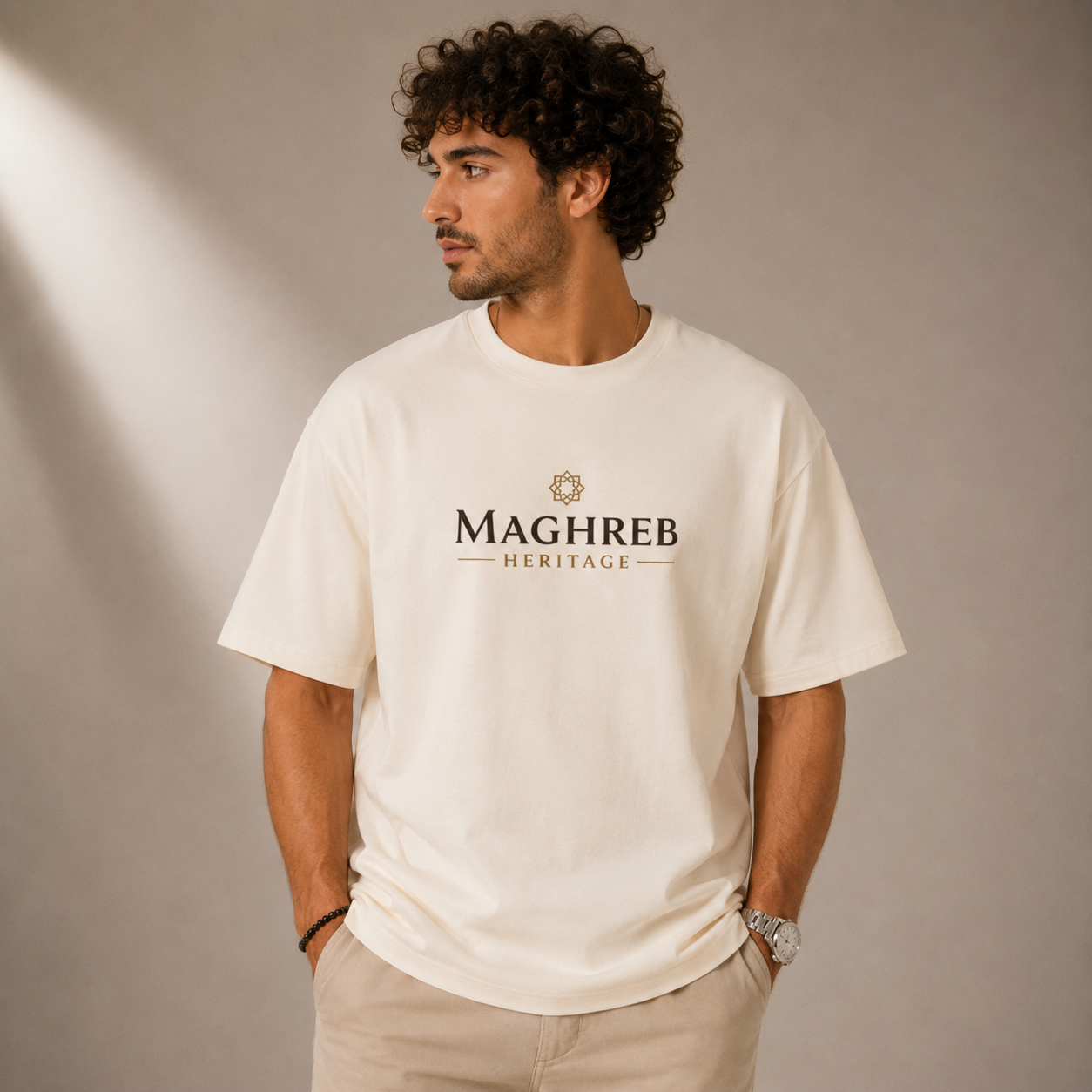 T-shirt LUXE coupe large 100% coton - Sfax Tunisie