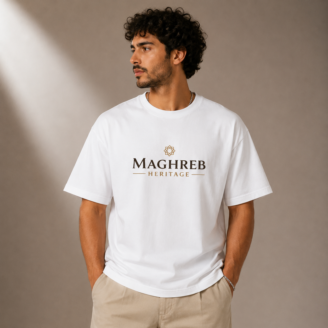 T-shirt LUXE coupe large 100% coton - Djerba Tunisie