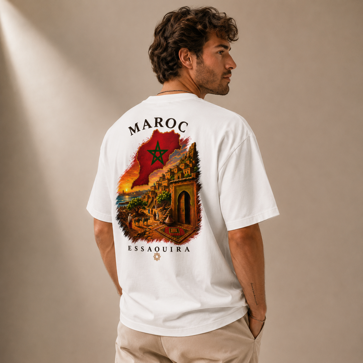 T-shirt LUXE coupe large 100% coton - Essaouira