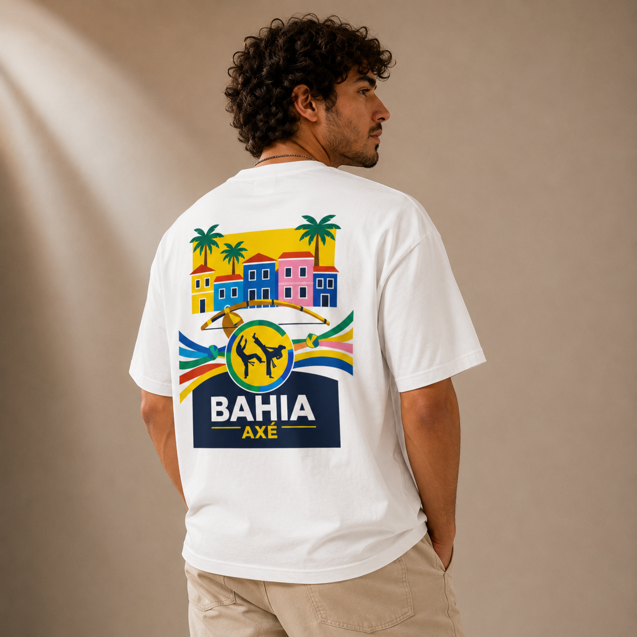 T-shirt LUXE coupe large 100% coton - Bahia Axé