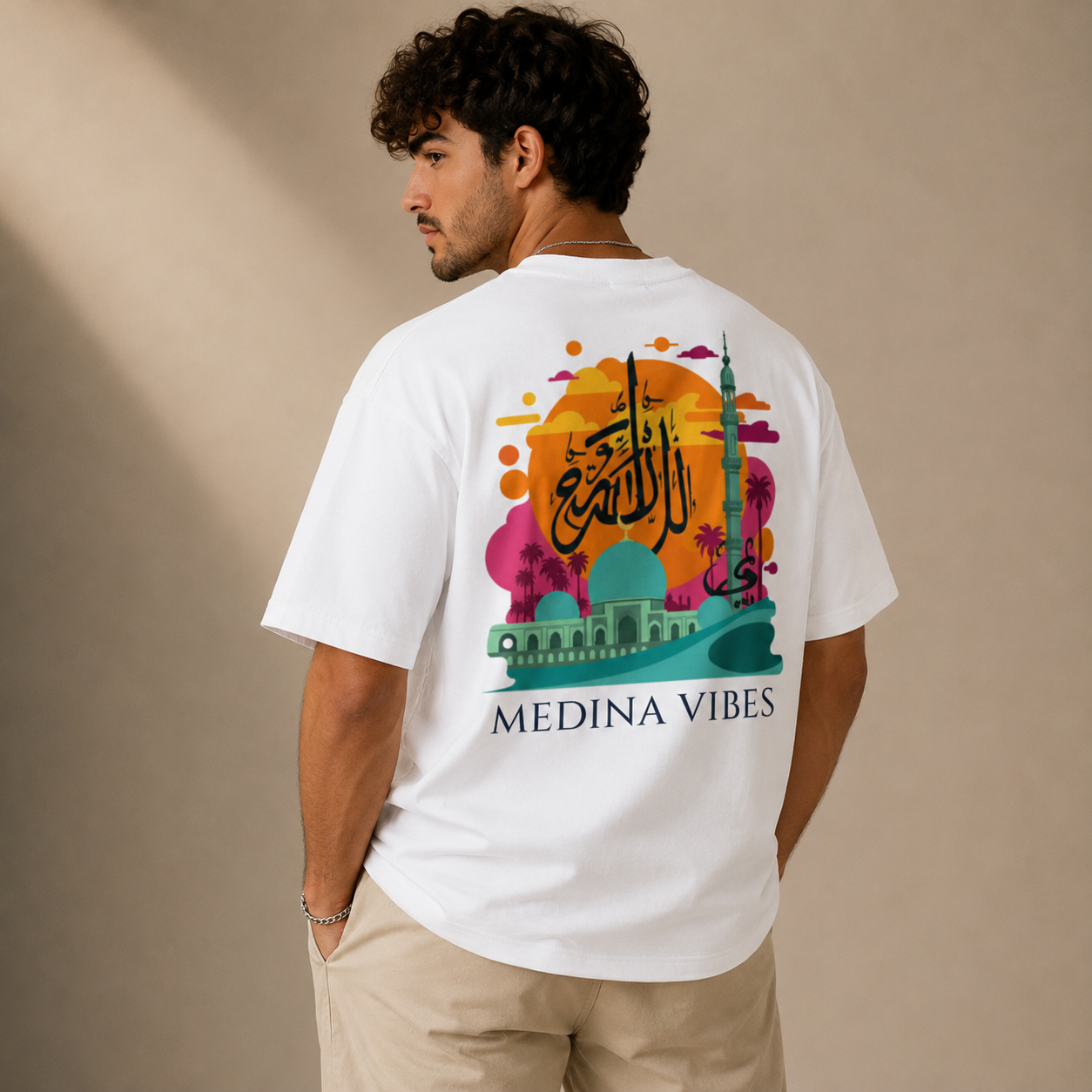 T-shirt LUXE coupe large 100% coton - Medina Vibes