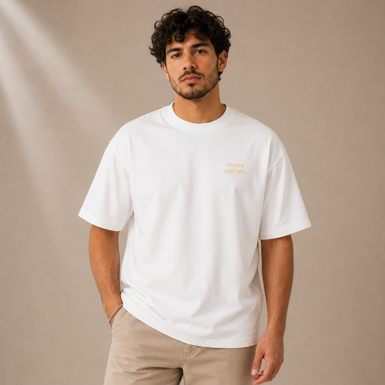 T-shirt LUXE coupe large 100% coton - Flame Medina