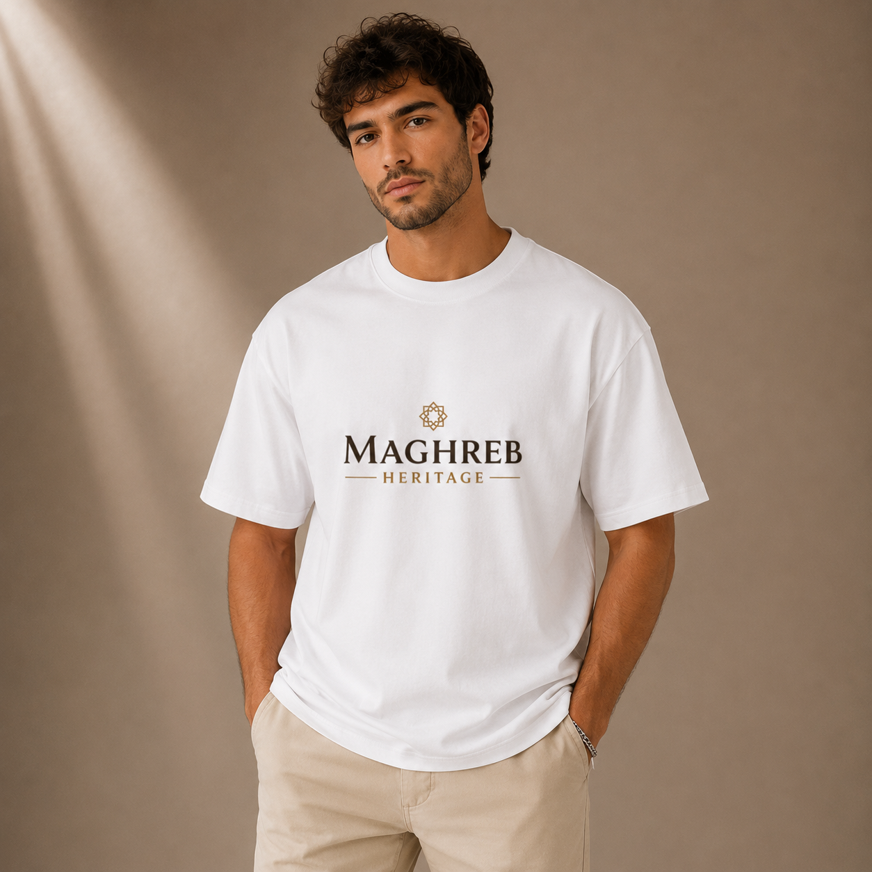 T-shirt LUXE coupe large 100% coton - Bourguiba