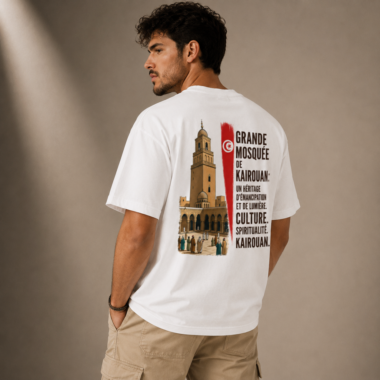 T-shirt LUXE coupe large 100% coton - Kairouan
