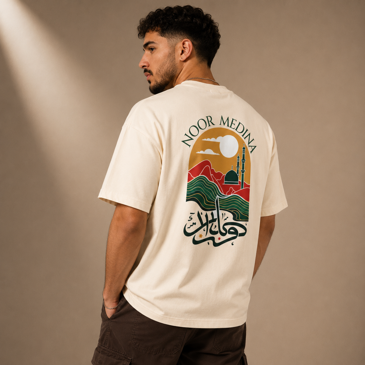 T-shirt LUXE coupe large 100% coton - Moon Medina