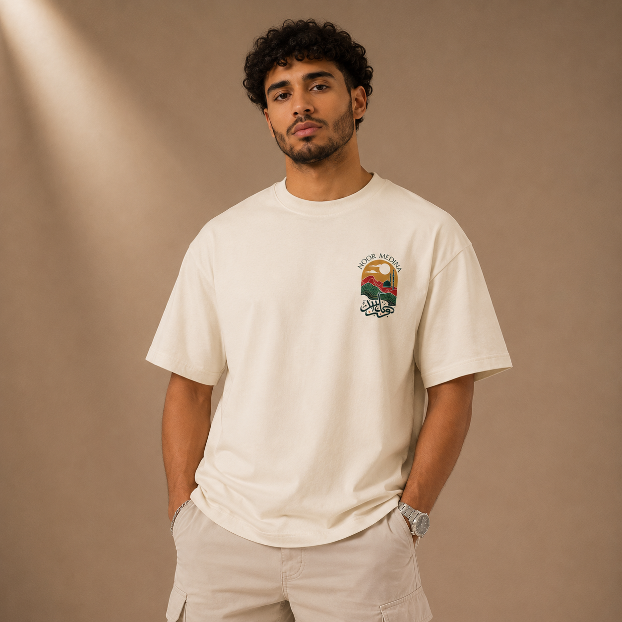 T-shirt LUXE coupe large 100% coton - Moon Medina