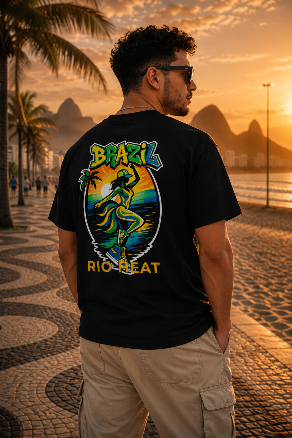 T-shirt LUXE coupe large 100% coton - Rio Heat