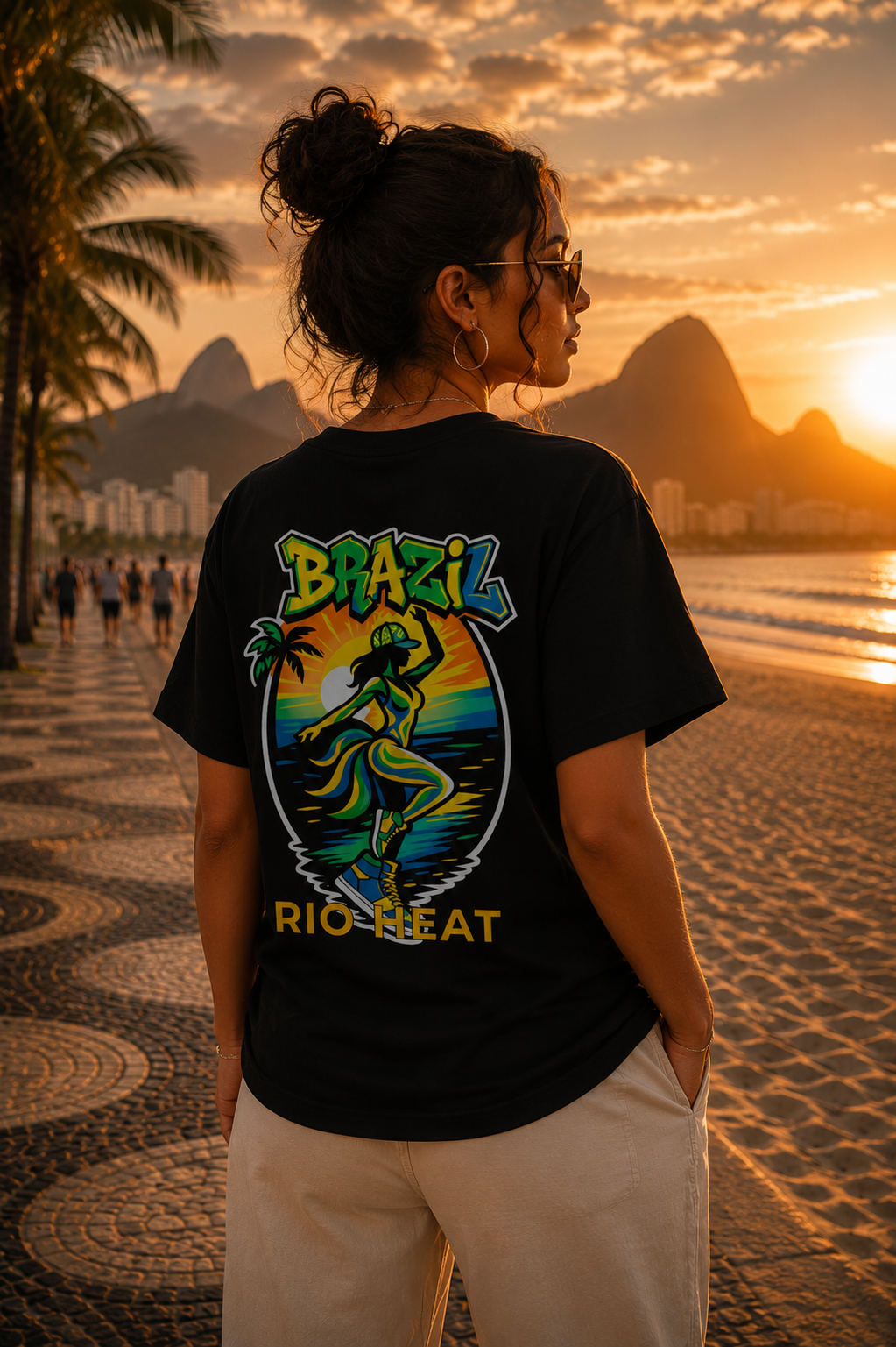 T-shirt LUXE coupe large 100% coton - Rio Heat