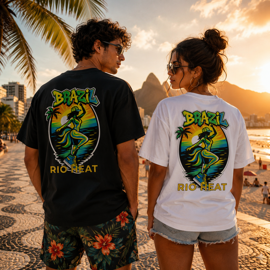 T-shirt LUXE coupe large 100% coton - Rio Heat