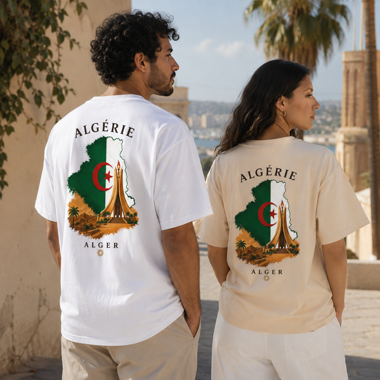 T-shirt LUXE coupe large 100% coton - Alger