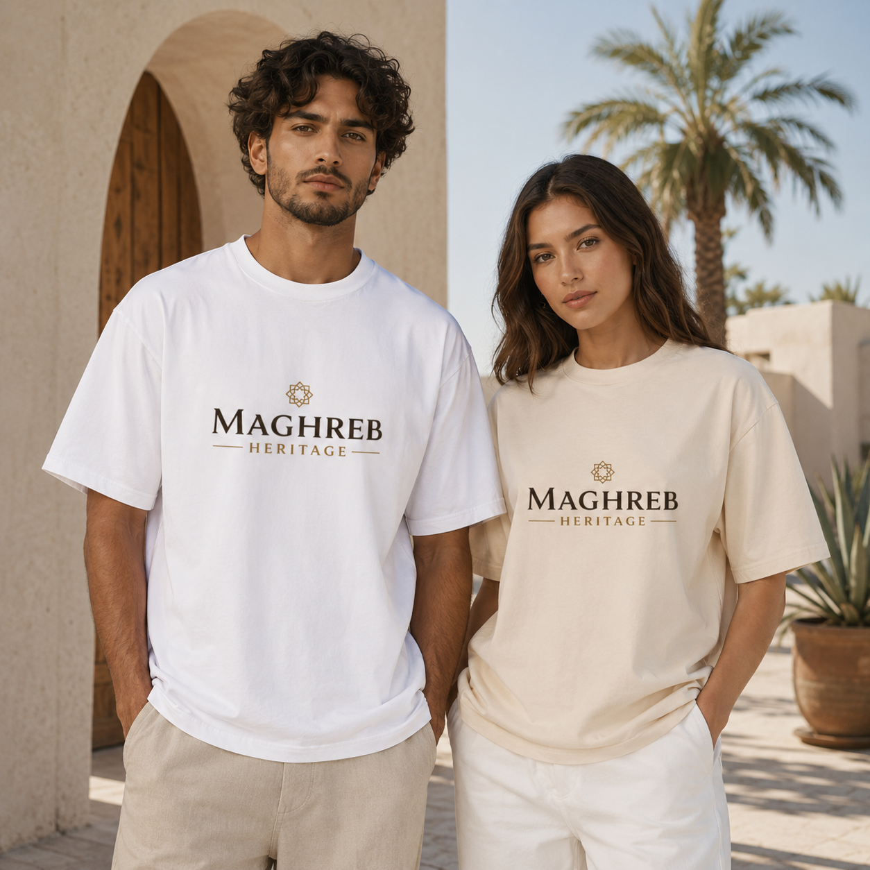 T-shirt LUXE coupe large 100% coton - Alger