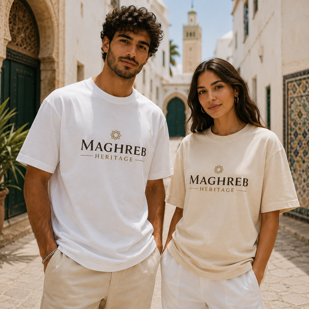T-shirt LUXE coupe large 100% coton - Sfax Tunisie