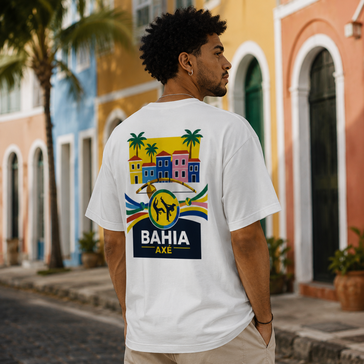 T-shirt LUXE coupe large 100% coton - Bahia Axé