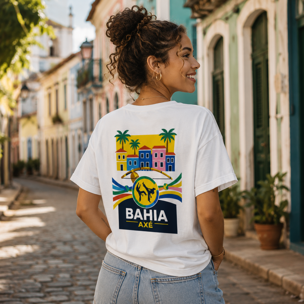 T-shirt LUXE coupe large 100% coton - Bahia Axé