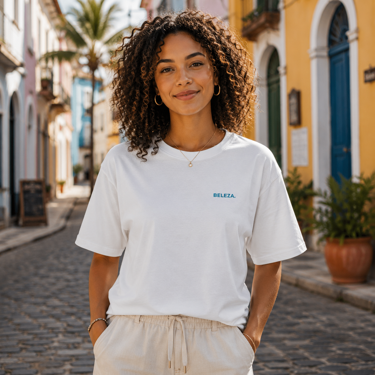T-shirt LUXE coupe large 100% coton - Bahia Axé