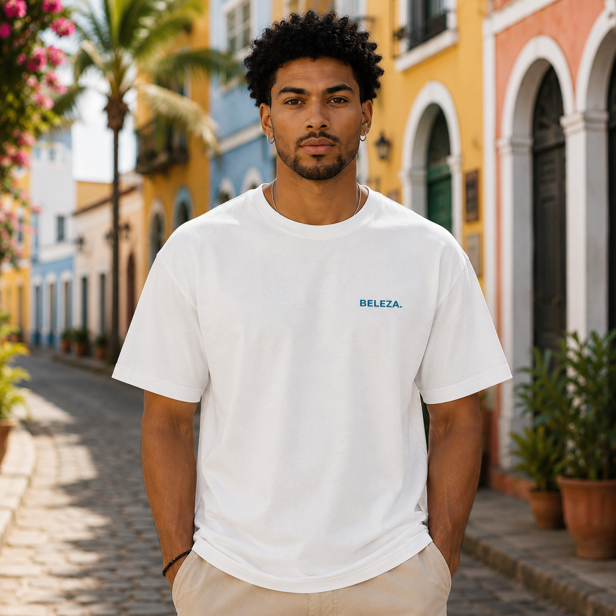 T-shirt LUXE coupe large 100% coton - Bahia Axé