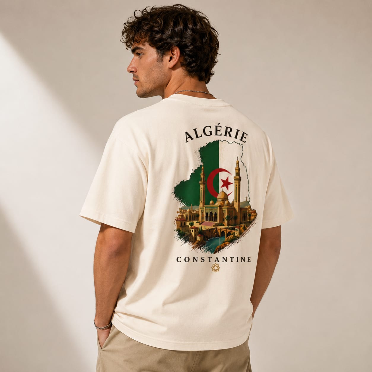 T-shirt LUXE coupe large 100% coton - Constantine Algérie