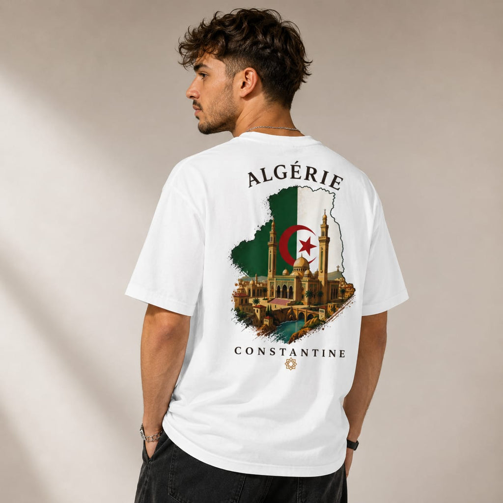 T-shirt LUXE coupe large 100% coton - Constantine Algérie