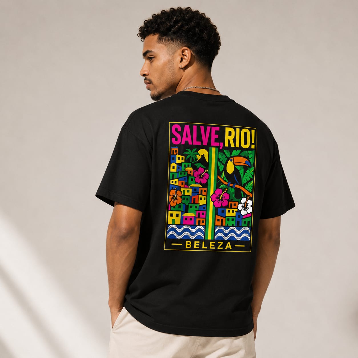 T-shirt LUXE coupe large 100% coton - Salve Rio